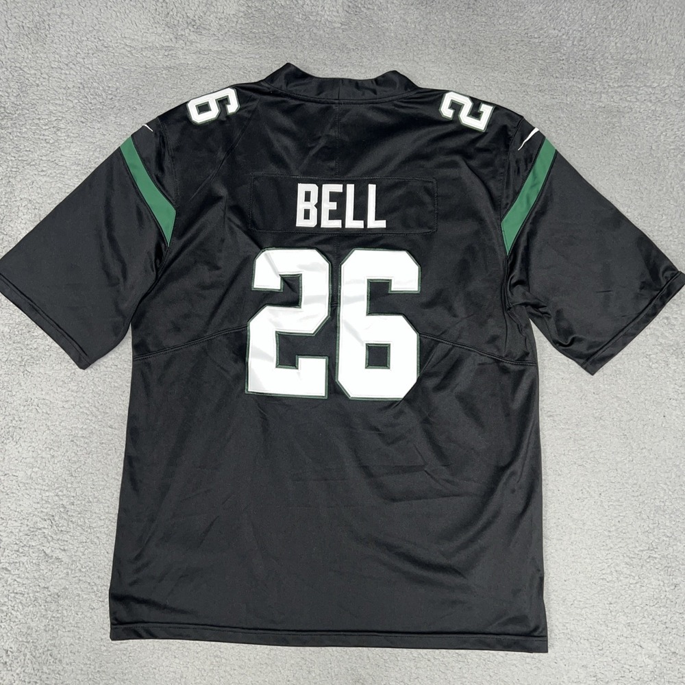 Nike New York Jets Le'Veon Bell On Field Jersey Mens XL Stealth Black #26 2-Side